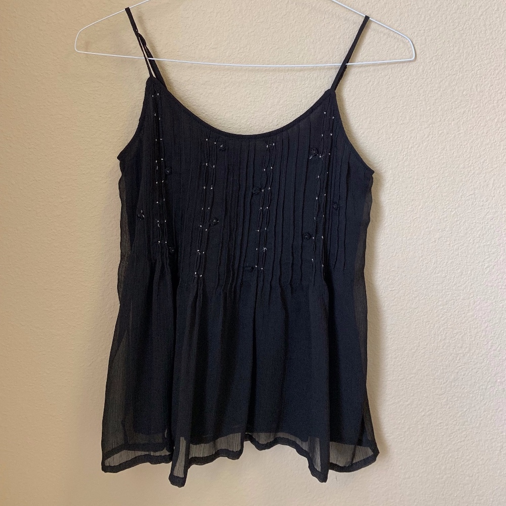 black tank top